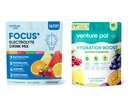 Venture Pal Electrolytes Powder Hydration Packets, Focus & Energy Support Drink Mix + Electrolytes Powder Packets - Liquid Daily IV Hydration Packets