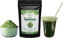MOGO - Bio Moringa Blatt Pulver 1 LB und Moringa Kapsel - 180 Zähler