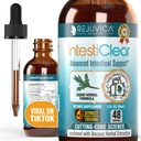 IntestiClear - Advanced Intestinal Support Supplement - Flüssige Lieferung für bessere Absorption - Wormwood, Tücher, Black Walnut, Knoblauch &amp; Mehr!
