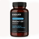 ENDUR-RIAGEV - Ribose + B3 - SR (Sustained Release) 600 mg - Riboside (NR) - NAD+ Booster, Niacinamide & Ribose for Cellular Energy & Healthy Aging Support - Optimal 5–7 HR Absorption - 90 Tablets