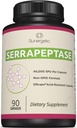 Sunergetic Premium Serrapeptase Enzyme Supplement – Helps Support Sinus Health – Powerful Serrapeptase Enzymes Formula – 40,000 SU Per Capsule- 90 Enteric Coated Serrapeptase Capsules