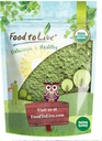 Lebensmittel zu leben Bio-Wheatgrass-Pulver, 2 Pfund — Non-GMO, Ganzblatt, Roh, Nicht-Irradiiert, Rein, Vegan Superfood, Bulk, Groß für Saft, reich an Faser, Chlorophyll, Fettsäuren und Mineralien