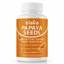 Elava Papaya Seeds Capsules, Organic Papaya Seed Extract for Gut & Digestive Health, Digestion & Colon Cleanse Broom, Non-GMO, Vegan, Gluten-Free - 60 Capsules