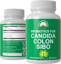 Probiotika für Candida, Colon Cleanse, IBS und SIBO-Unterstützung. Arzt empfohlen Proprietäre Mikrobiom Reset Probiotic Supplement. Gut Gesundheit und Überwachstum Behandlung Kapseln für Frauen & Männer