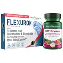 Purity Products Flexuron Joint Formula + B-12 Energy Melt Flexuron (Krillöl, geringe Molmasse Hyaluronsäure, Astaxanthin) - B12 Energy Melt (Methylcobalamin B12, Vitamin D3, Biotin +Mehr)