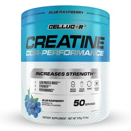 Cellucor Creatine Powder, Blue Raspberry Flavor - Erhöht Stärke, Lean Muscle Maß & Endurance, Micronized Creatine für schnelle Absorption, 5g Kreatin pro Servierung, 50 Portionen
