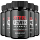 (5 Pack) Steel Power for Men, Steel Power Supplement for Men with Natural Ingredients, Advanced Formula SteelPower Maximum Strength Men's Health and Wellness Support Multivitamin Pills (300 Capsules)