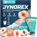 Electrolytes Powder Packets Sugar Free, 30 Sticks High Sodium Hydration Packets, Low Calorie Electrolyte Packets Drink Mix Liquid Daily IV with White Peach, 10.5OZ