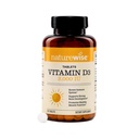 NatureWise Vitamin D3 2000IU Tablets - Naturally Sourced Vitamin D Supplement for Bone & Immune System Support - Easy-to-Swallow Mini Tablets - Non-GMO, USA Manufactured - 220 Tablets[220 Day Supply]