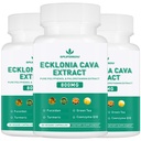 Spliferikou Ecklonia Cava Extract, 800mg, 180 Veggie Capsules with Fucoidan, Green Tea, Turmeric, CoQ10, Dietary Supplement