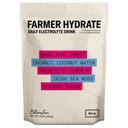 Ballerina Farm Farmer Hydrate, Daily Electrolytes Powder, Hydration Drink Mix with Organic Coconut Water, Irish Sea Moss, Sea Salt, Prebiotic Fiber, No Added Sugar, 25 Servings (Mixed Berry)