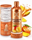Liquid Collagen Peptides with Biotin & Hyaluronic Acid - Biotin 10000mcg, Hydrolyzed Collagen Type 1 and 3, Vitamins B5, B6, C & E - Liquid Collagen for Women and Men, Hair Skin and Nails Supplements