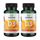 Swanson Vitamin D3 5,000 IU Bone, Immune, and Heart Health Supplement for Sun-Deprived Adults Seeking Bone, Immune, and Heart Support - 125 mcg Cholecalciferol (250 Softgels, 2 Pack)