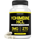Yohimbin HCL 5mg für Männer und Frauen (270 Kapseln) Potenter als Yohimbe Bark Pulver - Qualitätsgarantie - Dritter auf Potenz & Reinheit getestet - Vegan, glutenfrei & Nicht-GVO - USA Made