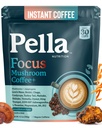 Focus Mushroom Coffee – 10 Superfood Mushrooms Lions Mane Chaga Cordyceps Turkey Tail Maitake with KSM-66 Ashwagandha Magnesium L-Theanine B-Vitamins – Instant Medium Roast (Regular Caffeine, 30 Cups)