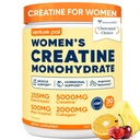 18 IN 1 Creatine for Women, Creatine Monohydrate Blend Powder with Collagen, Myo & D-Chiro Inositol, Electrolytes & 6 Vitamins for Muscle Growth, Recovery & Hormonal Balance – 10.58 Oz,Sugar Free