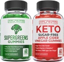Atlantis Nutrition Supergreens 60 Gummis + Sugar Free Keto Apple Cider Essig 60 Gummis