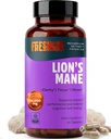 FreshCap Mushrooms Premium Organic Lions Mane Capsules - 14:1 Fruiting Body Extract with 31% Beta-Glucans - 3rd-Party Tested Nootropic for Clarity, Focus & Cognitive Support (60 Capsules)