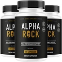 (3 Pack) Alpha Rock - Alpha Rock Pills Support Natural Maximum Strength, Daily AlphaRock Capsules All Natural Advanced Formula Premium Vitamins for Overall Health & Wellness, 180 Capsules for 3 Months