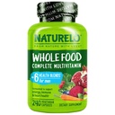 NATURELO Mens Multivitamins - Eine tägliche Multivitamin für Männer mit Vitaminen, Mineralien & Bio- Ganzes Essen, Boost Energy & Health, Non-GMO, 240 Vegetarische Kapseln