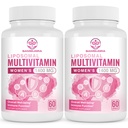 Sambugra Liposomal Multivitamin for Women 1400MG - Womens Daily Multi Vitamins Supplements with Iron, Vitamin A, C, D, E and B Complex for Immune Health, Hair & Skin Support for Women 18+(2 Pack)