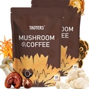Mushroom Coffee | Enhanced Focus, Boosted Immunity, Improved Energy | 6 Adaptogenic Mushrooms: Cordyceps, Reishi, King Trumpet, Shiitake, Lion's Mane & Turkey Tail | 2 Pack