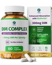 1 Body DIM Complex 300mg with BioPerine® – Diindolylmethane, Broccoli Extract & Calcium D-Glucarate – Supports Hormone Balance, Skin Health & Mood – Non-GMO, Gluten-Free, 60 Vegan Capsules