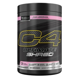 Cellucor C4 Ultimate Shred Pre Workout Powder, Metabolism Supplement mit Cayenne Extract+300mg Caffeine+TeaCrine+Dynamine - Pink Lemonade, 20 Servietten