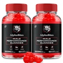 Alpha Bites for Men Gummies – Alphabites Max Performance, Advanced Formula 1000MG, Extra Strength Natural Supplement for Muscle Growth & Overall Health Support and Reviews (2 Pack – 120 Gummies)