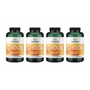 Swanson Vitamin C w/Rose Hips - Herbal Supplement Promoting Skin Health, Heart Health & Immune System Support - Natural Formula Promoting Protection & Wellness - (90 Capsules, 1000mg Each) (4 Pack)