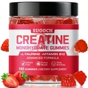 Creatine Gummies for Women, Creatine for Women 5000mg Strawberry Flavor - Vegan Sugar Free Chews with L-Taurine, Energy & Muscle Growth Support, 120 Count