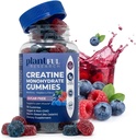 Creatine Monohydrate Gummies Sugar Free – 5g Creatine Per Serving – Blueberry Raspberry Flavor – Vegan, Non-GMO Creatine Supplement for Strength, Recovery & Workout Performance – 75 Gummies