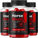 (3 Pack) Horse Boost Gummies - Official HorseBoost Gummys Advanced Premium Formula Support Maximum Strength, All Natural Ingredients Vitamins for Overall Health & Wellness, 180 Gummies for 3 Months