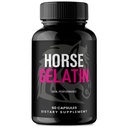 Horse Gelatin for Men Capsules, Official HorseGelatin Supplement Pills - Maximum Strength, All Natural Performance, Stamina & Energy Support, HorseGelatin for Health & Wellness Reviews (60 Capsules)