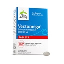 Terry Natürlich Vectomega - Ergänzung mit EPA & DHA - Omega-3 Tabletten für Gehirn & Herz-Gesundheit Unterstützung - Nahrungsergänzung mit essentiellen Fettsäuren & Peptide - 60 Tabletten