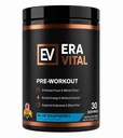 ERA Vital Pre Workout Powder Boosts Energy & Workout Intensity Enhances Focus & Mental Clarity, Sports Nutrition Powder with L-Citrulline, Alpha GPC & L-Tyrosine (Blue Raspberry 30 Servings)