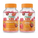 Lifeable Probiotic 2 Billion CFU Kids + Zink 25mg Kinder, Gummis Bundle - Große Verkostung, Vitamin Supplement, Glutenfrei, GMO frei, Kaugummi