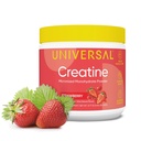 Universal U Creatine Monohydrate for Women - Flavored Creatine Powder, Female Strength, Energy, Lean Muscle Support and Recovery Supplement, No Bloat, No Bulk, 5g Per Serving, 30 Servings, Strawberry