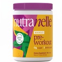 Nutranelle Natural Mango Green Tea -11.36 Oz Sugar Free Pre Workout Tea – Sports Nutrition Pre Workout for Men and Women - Amino Energy & 200 mg Natural Caffeine - Made in USA