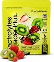 Elektrolyte Pulver Plus (50 Portionen), 0 Calorie Keto, 0 Zucker, kein Maltodextrin, 1000mg Kalium, 120mg Calcium, 120mg Magnesium, Hydration Powder (50 Portionen, Erdbeerkiwi)