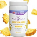 Magnesium Citrate Gummis - Zuckerfrei, Vegan und Non-GMO für besseren Schlaf und Relaxation - Kein Zuckeralkohol - Magnesium Supplement für Erwachsene, Jugendliche und Kinder - Ananas - 240 Chews