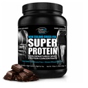 Fortifeye Super New Zealand Grass Fed Whey Protein Dark Chocolate Fudge Flavor, 60 Servings, 3 Pack - Non-Denatured Organic Grass Fed Whey Protein Powder Chocolate for Workout, Sports & Immune System