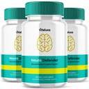 (3 Pack) Neuro Defender Capsules, NeuroDefender Supplement for Brain Health, Memory Support & Focus, Neur Defender Maximum Strength Formula for Better Sleep, Calm Mind, Stress Relief & Energy (180 ct)