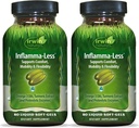 Irwin Naturals Inflamma-Less | Joint Supplements for Men & Women | Supports Healthy Inflammatory Response, Joint Mobility & Comfort | Turmeric & Omega 3 Fish Oil | 80 Liquid Soft-Gels (2 Pack)
