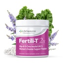 LifeSeasons Fertili-T 2X Powder – Myo & D-Chiro Inositol (40:1) Ovarian Support Supplement – Unflavored Daily Drink Mix with Methylated Folate & Vitamin D – Hormone Balance & Fertility Boost - 64.4g