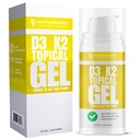 Vitamin D3 K2 Maximum Strength Topical Gel - 15000+ IU pro Pumpe - Das Sonnenschein Vitamin - unterstützt Knochen & Gelenkgesundheit, Immununterstützung - Ein Monat Versorgung