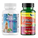 America Medic & Science Men’s Fertility Support Bundle – MFS Plus (120 Capsules) + Q-Well-10 CoQ10 200mg (60 Softgels), Sperm Count, Motility, Antioxidant & Reproductive Health Support
