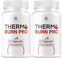 (2 Pack) Thermo Burn Pro Capsules - Official Thermoburn Pro Pills Advanced Support For Maximum Strength With Natural Ingredients Vitamins ThermoburnPro For Health & Wellness, 120 Capsules For 2 Months