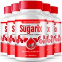Sugarix Capsules, Official Sugarix Advanced Blood Formula Supplement Pills - Maximum Strength, All Natural Glyco Optimizer for Wellness & Overall Health, Advanced Suga Rix Reviews (5 Pack)
