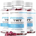 (3 Pack) Primal TRT Gummies - Official Primal TRT Gummys for Men - Maximum Strength, PrimalTRT Premium Advanced Formula All Natural Support Plus Vitamin for Health & Wellness, 180 Gummies for 3 Months